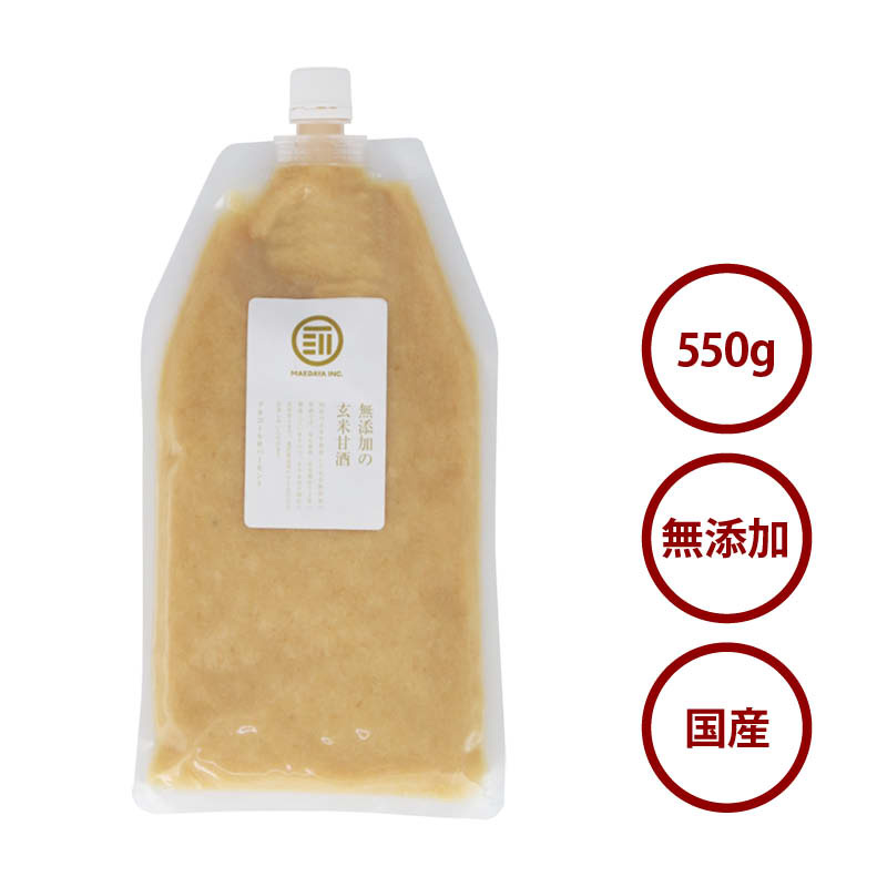 【無糖】玄米甘酒チューブタイプ 550g